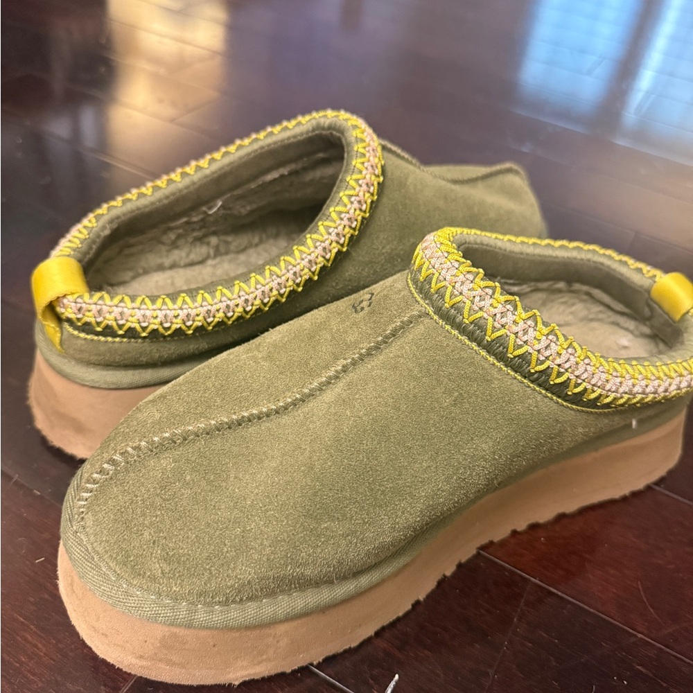 UGG Olive Green Platform Shoes
